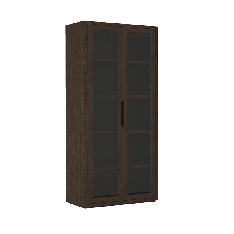 Rivington Brown Bookcase Cabinet (Set of 3)