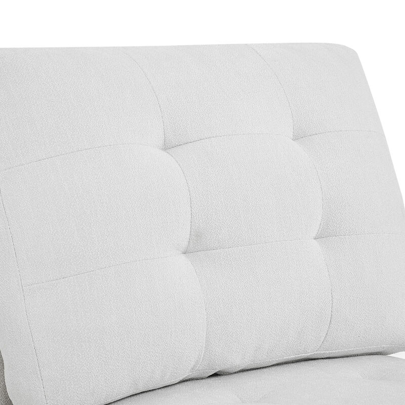 Ottoman for Modular Sectional, Ivory (25.5"x 31.5" x19")