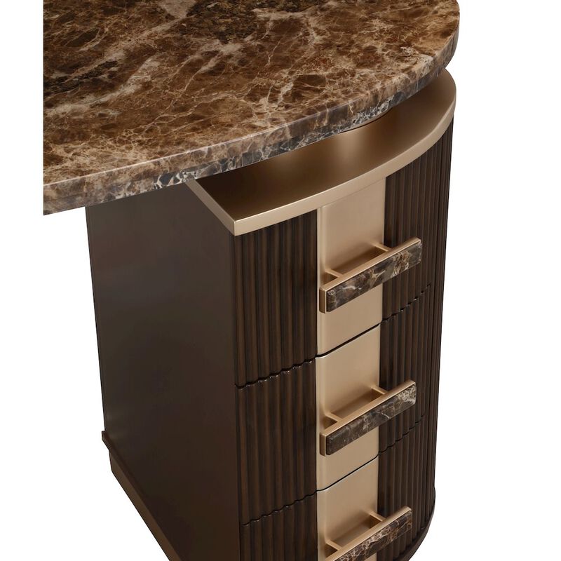 Michael Amini West Kensington Vanity - Medium Espresso