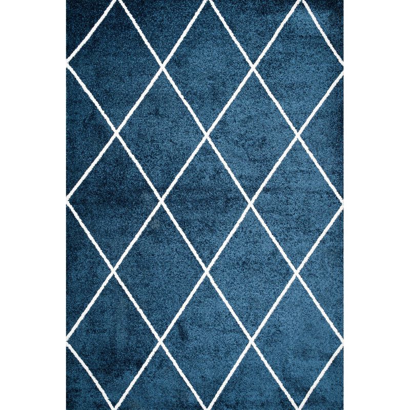 Cole Minimalist Diamond Trellis Area Rug