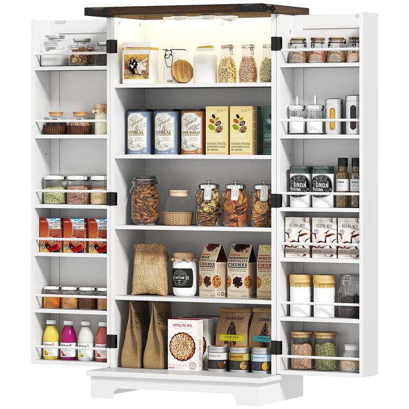 Hivvago Kitchen Organizer Cabinet with Motion Sensor Light image number 0