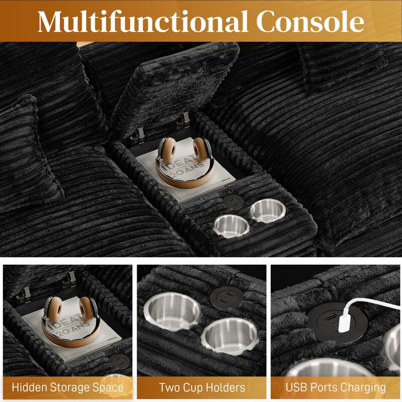Tirvwu Modular Corduroy Sectional Sofa image number 4