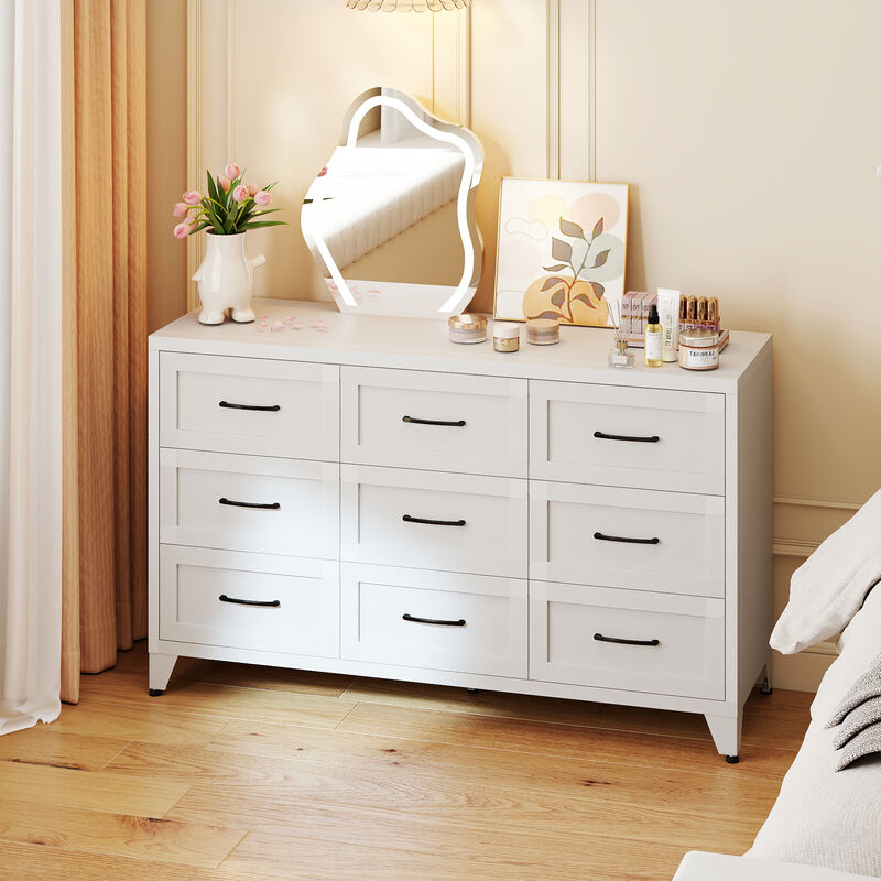 Kankes 9 Drawer Metal Dresser image number 1