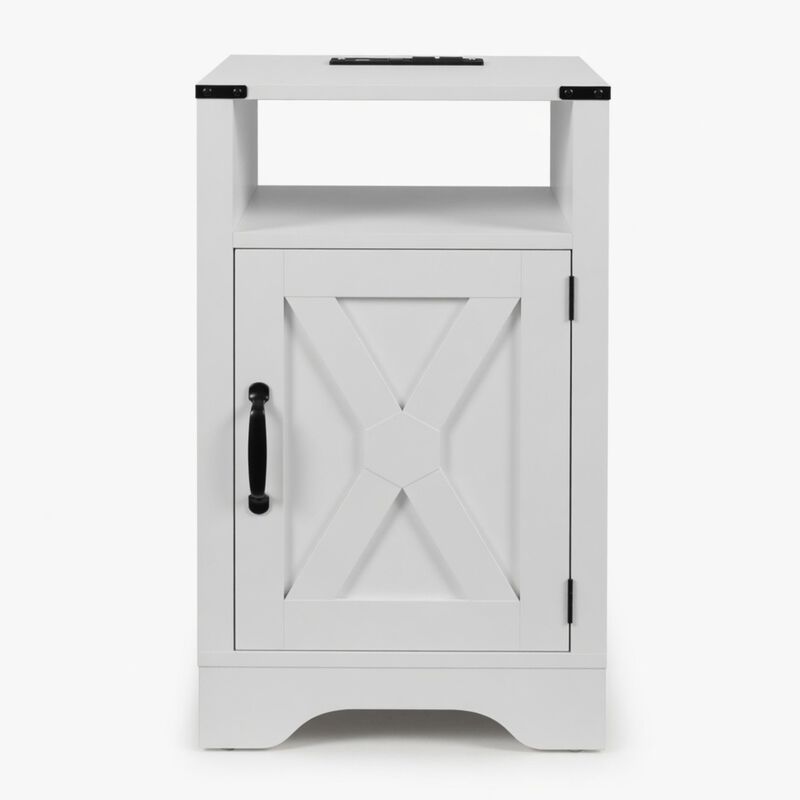 Clahog 16" Farmhouse Nightstand image number 0
