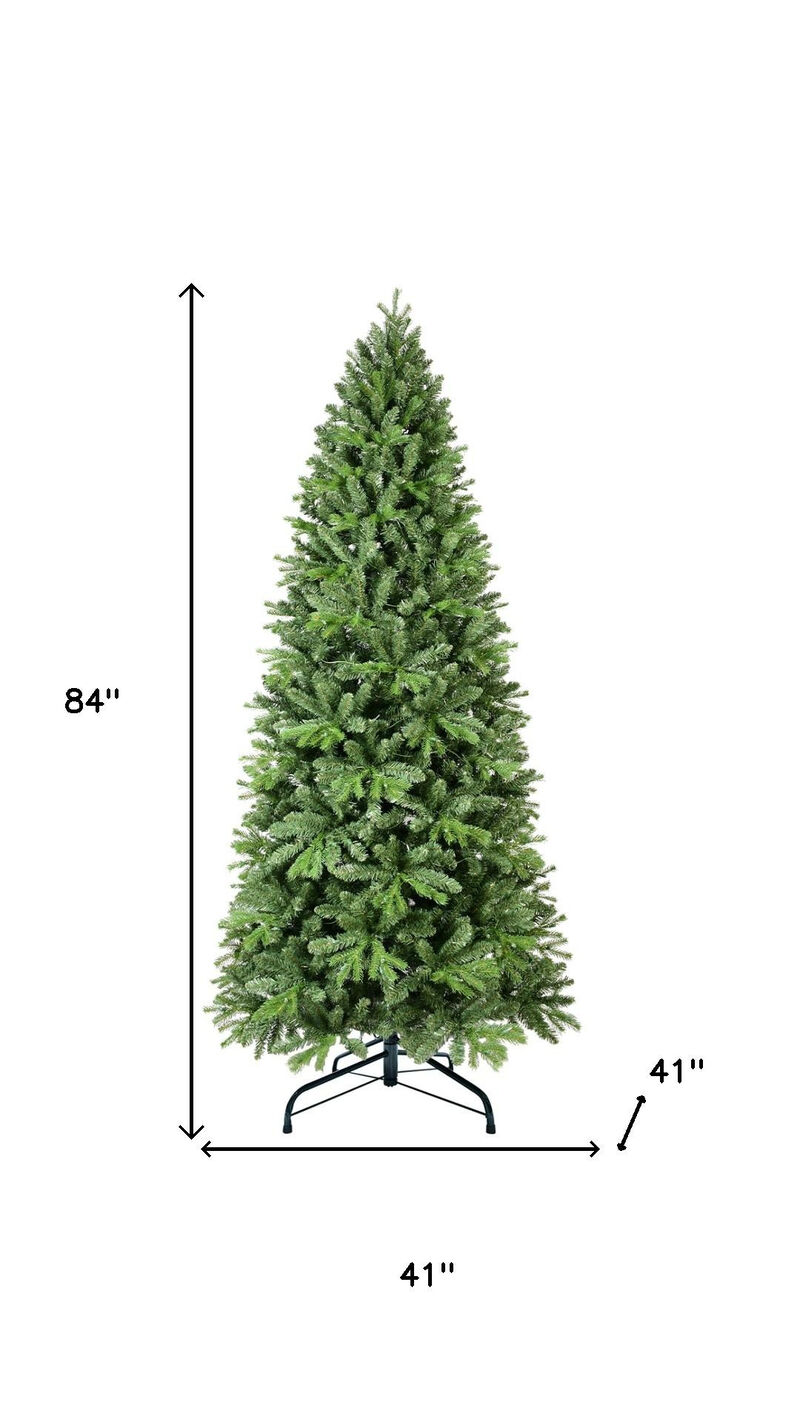 HomeRoots 7' Slender Pine Christmas Tree image number 4