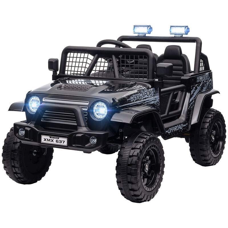 BreeBe 12V Ride on Car, Ride on Truck w/ Remote, 4 Suspension Wheels, 3 MPH Max Speed, Music, Horn & Lights image number 0