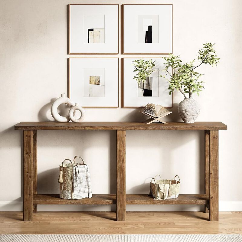 Tribesigns Farmhouse Console Table image number 2