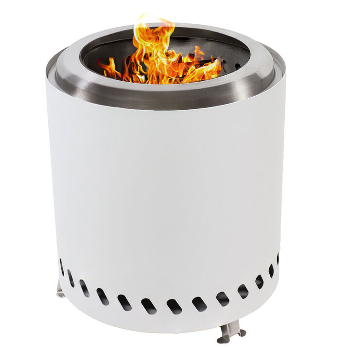 Stainless Steel Tabletop Smokeless Fire Pit - 8.5" Diameter