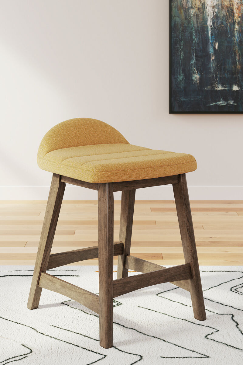 Lyncott Upholstered Counter Height Bar Stool (Set of 2) image number 1