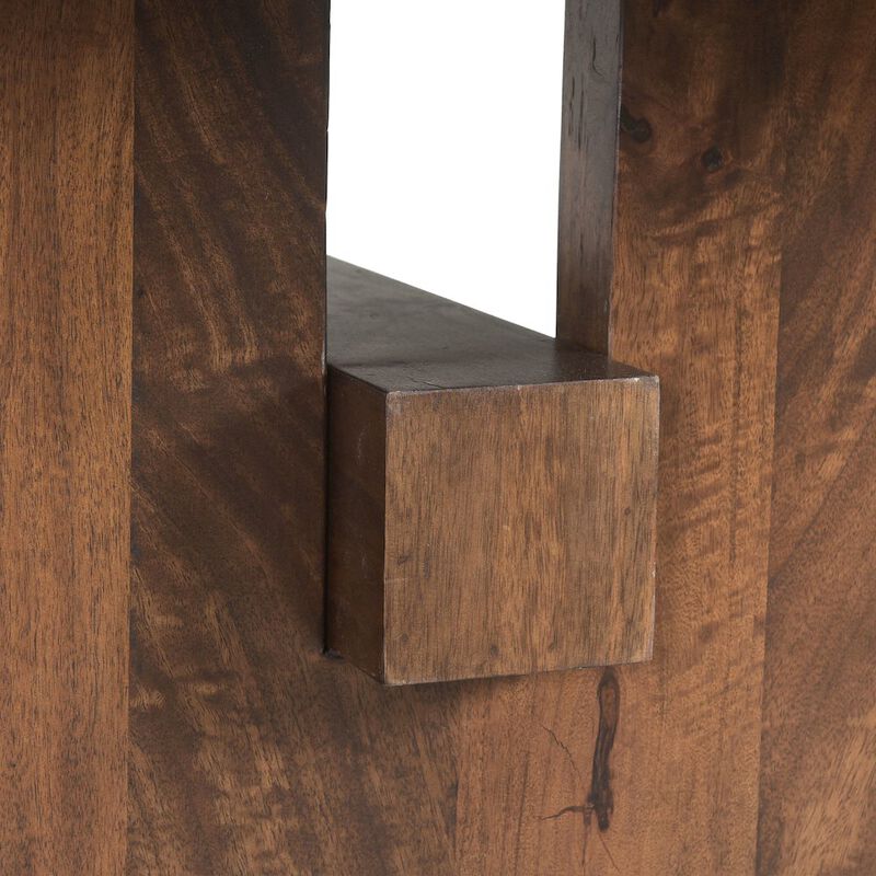 World Interiors Manhattan Retro Mid Century Wood Dining Table