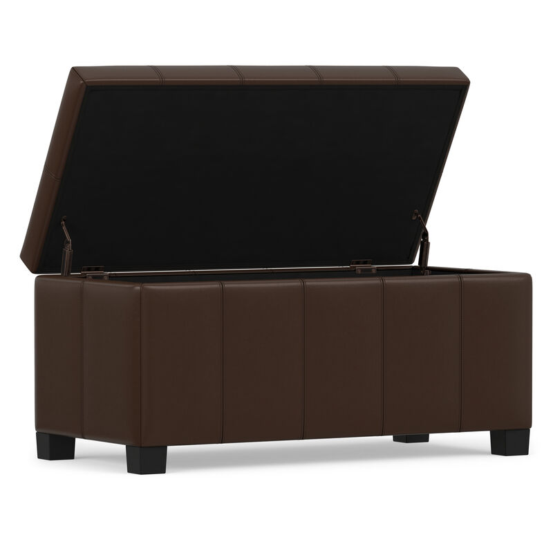 Simpli Home Dover Storage Ottoman Bench image number 3
