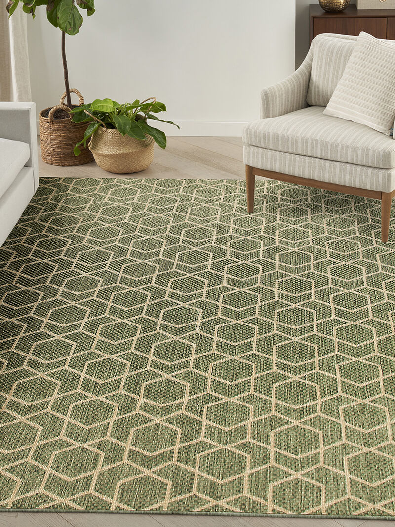 Horizon Indoor/Outdoor HOZ01 Green 8' x 10' Rug