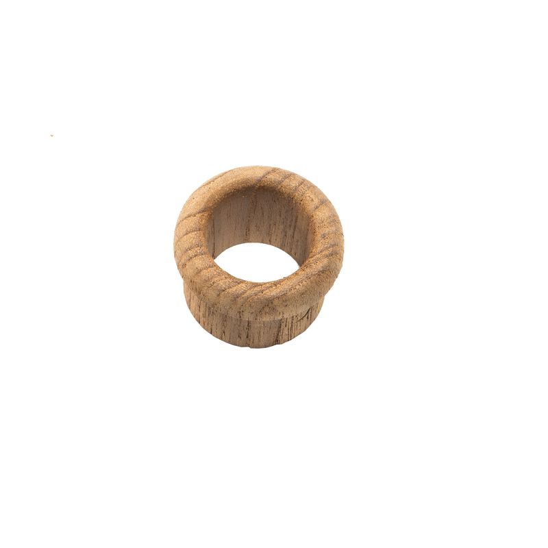 HomeRoots Set of Two Brown Wood Open Circle Drawer Pull Knobs image number 0