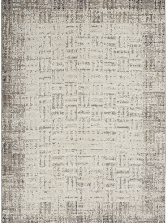 Elation ETN05 Ivory/Gray 6' x 9' Rug