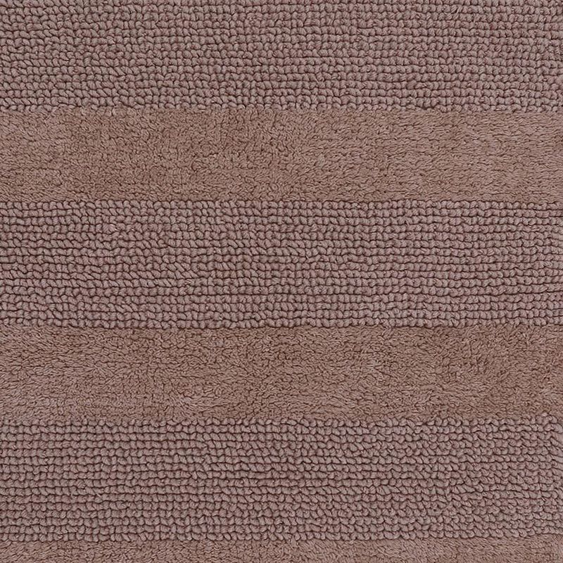 Splendid Striped Soft Plush Cotton Bath Rug 22" X 60" Natural by Castle Hill London