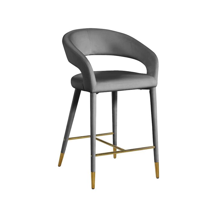 Meridian Furniture Destiny Velvet Stool
