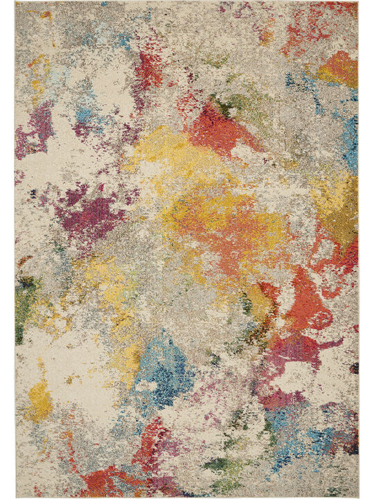 Celestial CES12 Ivory/Multicolor 6'7" x 9'7" Rug