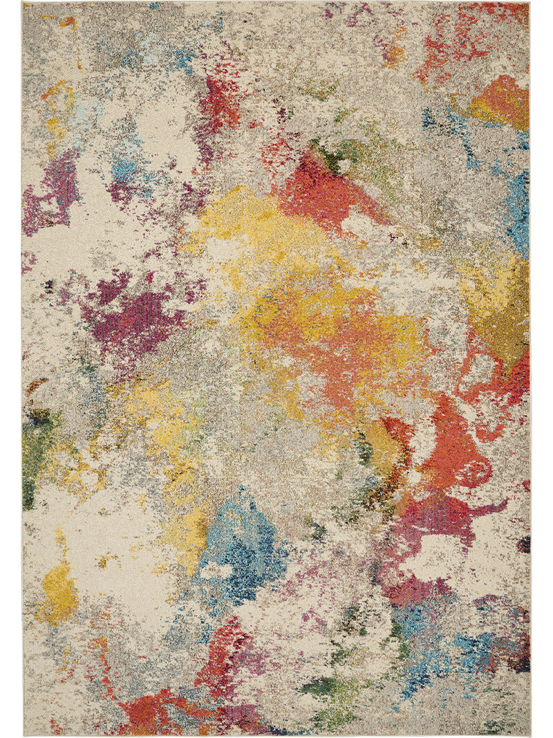 Celestial CES12 Ivory/Multicolor 6'7" x 9'7" Rug