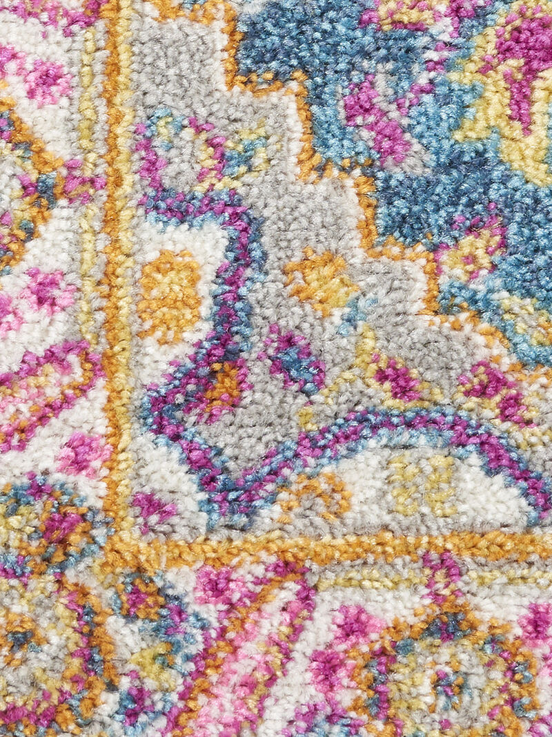 Passion PSN20 Teal/Multicolor 1'10" x 6' Rug