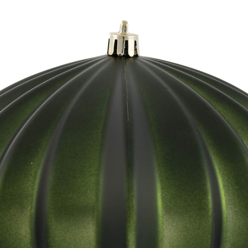 Vickerman 5.7" Moss Green Matte Onion Christmas Ornament, UV Treated, Set of 3 image number 1