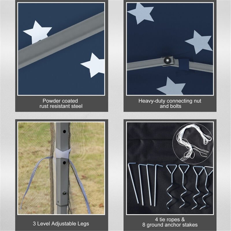 Easy Setup Pop Up Canopy Tent for Festivals and Celebrations