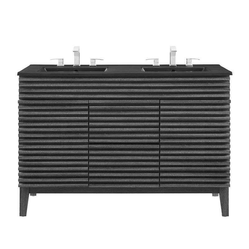 Render 48" Double Sink Bathroom Vanity image number 4