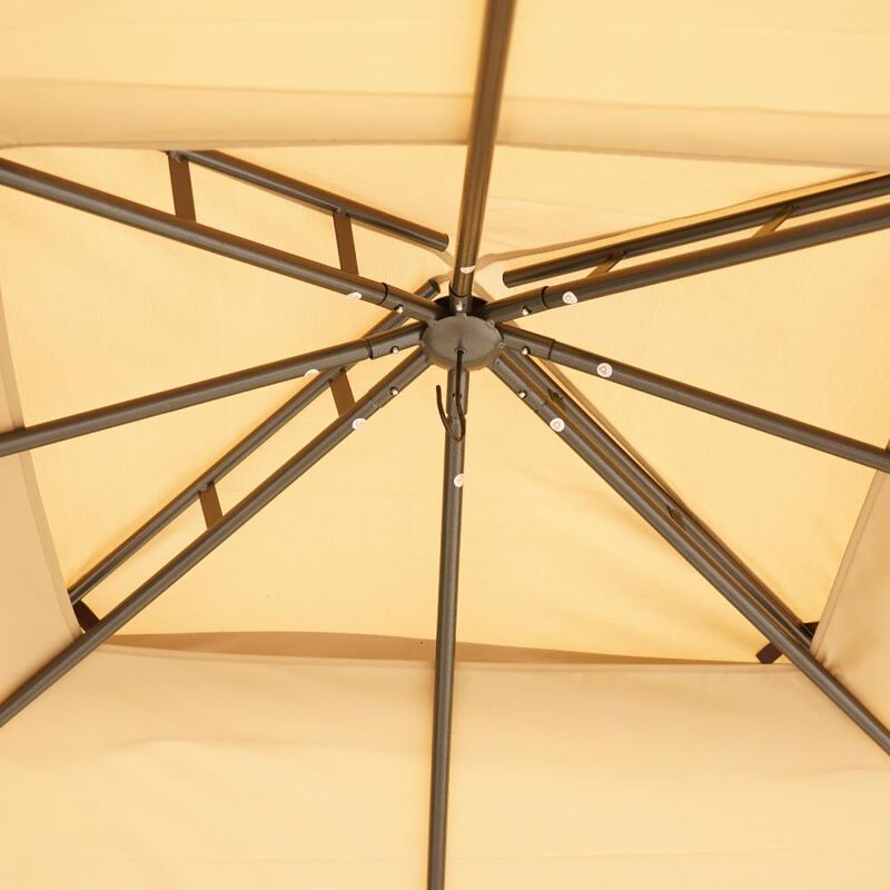 Hivvago 10x12 Patio Gazebo Canopy with Steel Frame & Netting image number 7