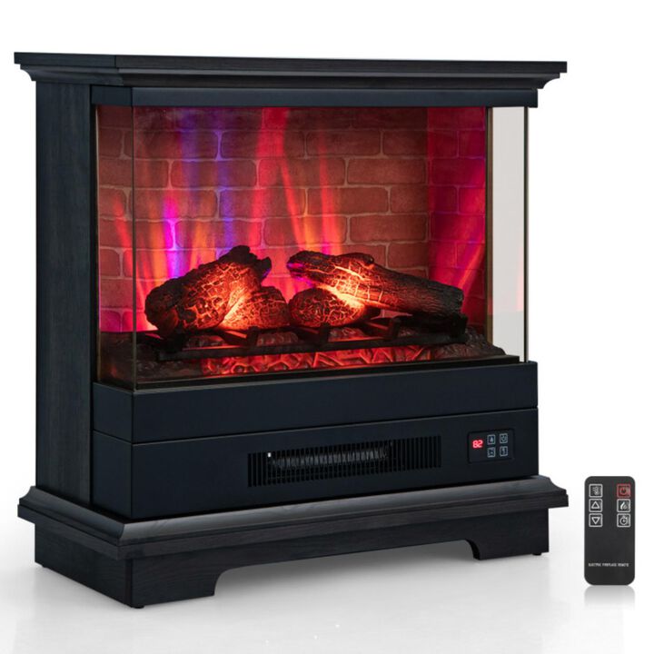 Hivvago 27 Inch Freestanding Fireplace with Remote Control