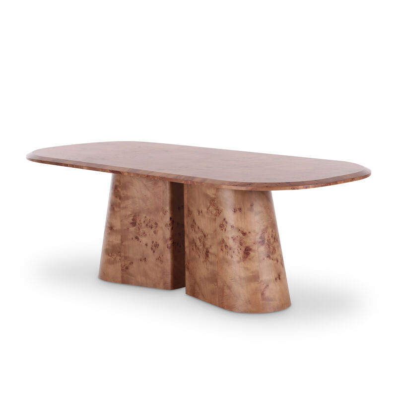 Gladyss Honey Burl Dining Table image number 2