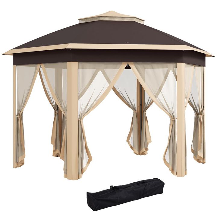 Hivvago 13x13 Portable Hexagon Canopy Tent