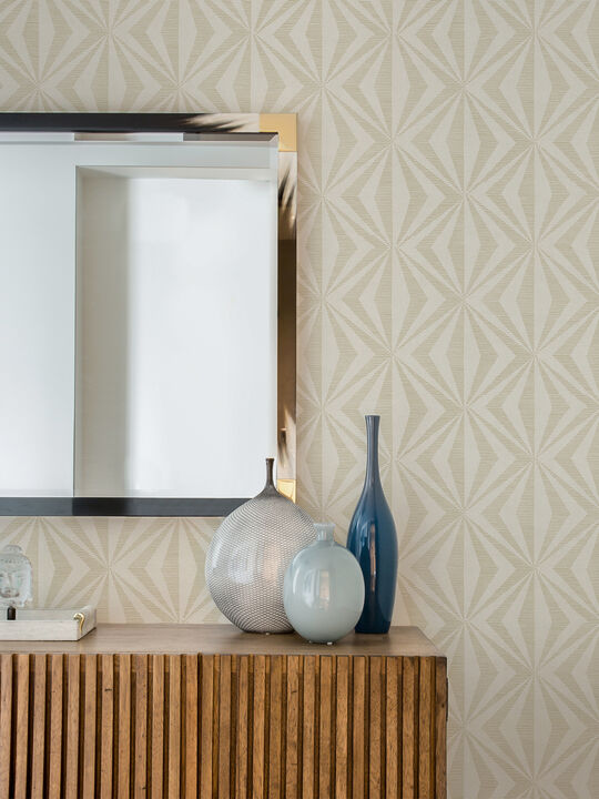 Monge Gold Geometric Wallpaper (Set of 2)