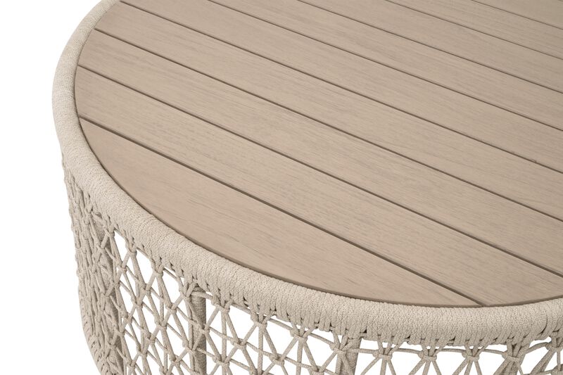 Knit Outdoor Round Coffee Table image number 2