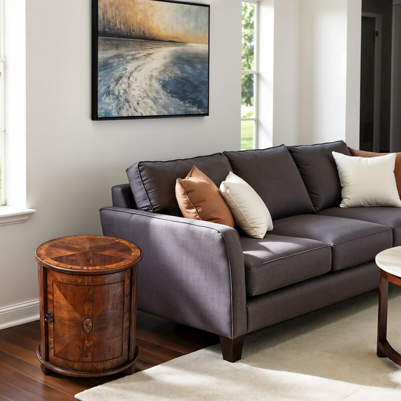 Starlight Canyon Home Medium Brown Modern End Table for Living Room with Wooden Veneer Finish image number 1