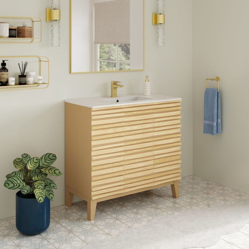 Cascade 36" Freestanding Bathroom Vanity with Sink Top image number 5