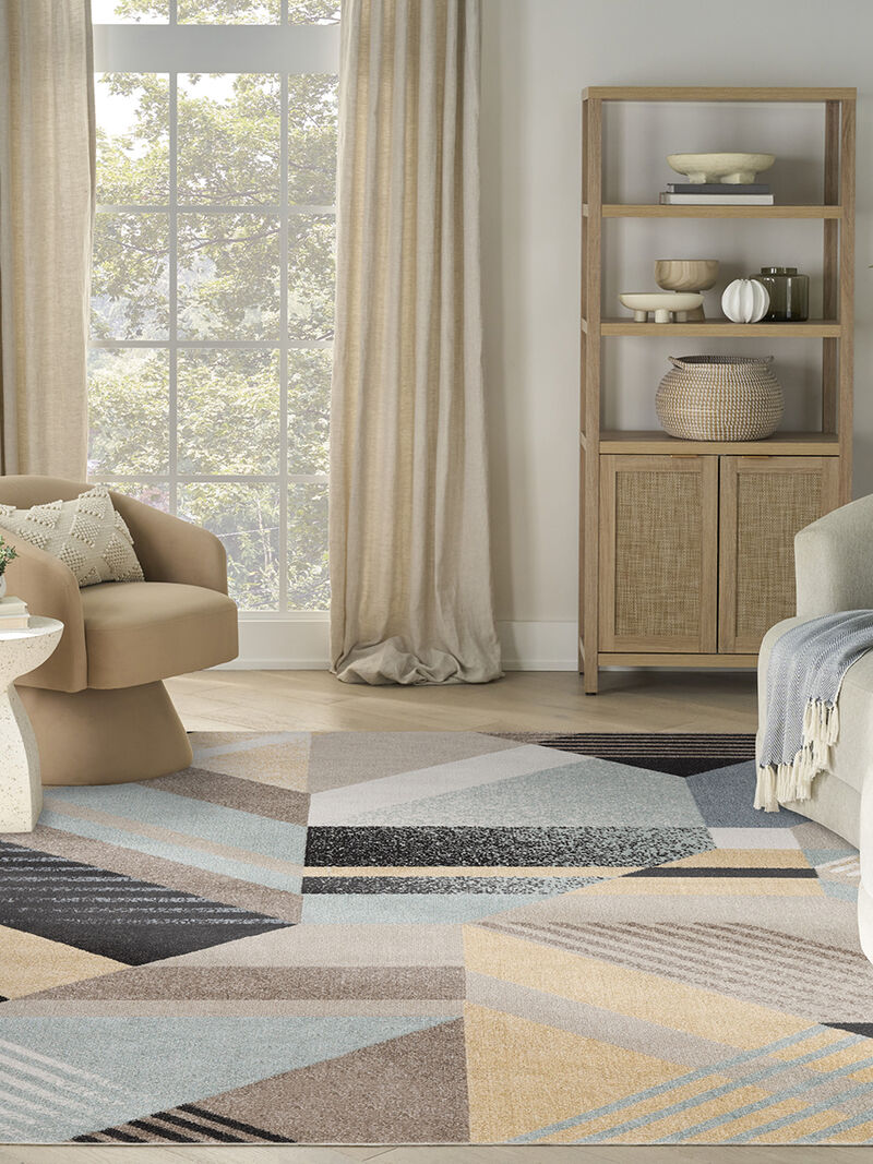 Washable Decor WSD10 Multicolor 9' x 12' Rug