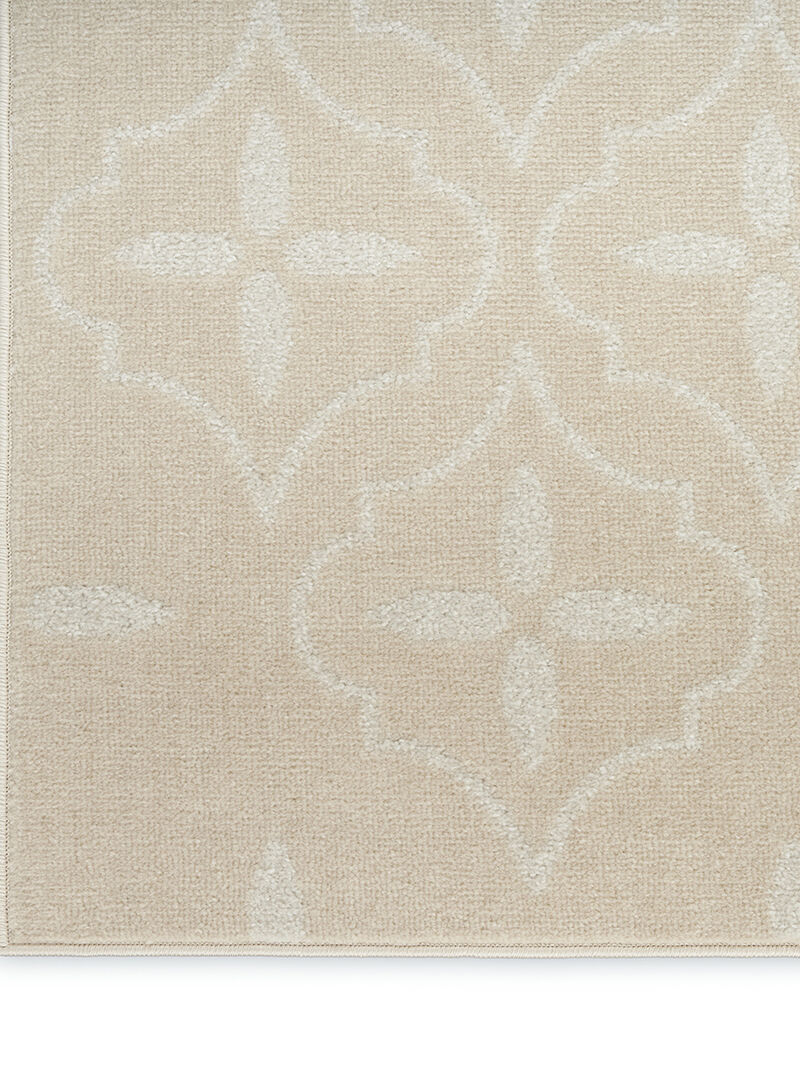 Nourison Essentials NRE04 Ivory/Beige 2'2" x 7'6" Rug image number 3