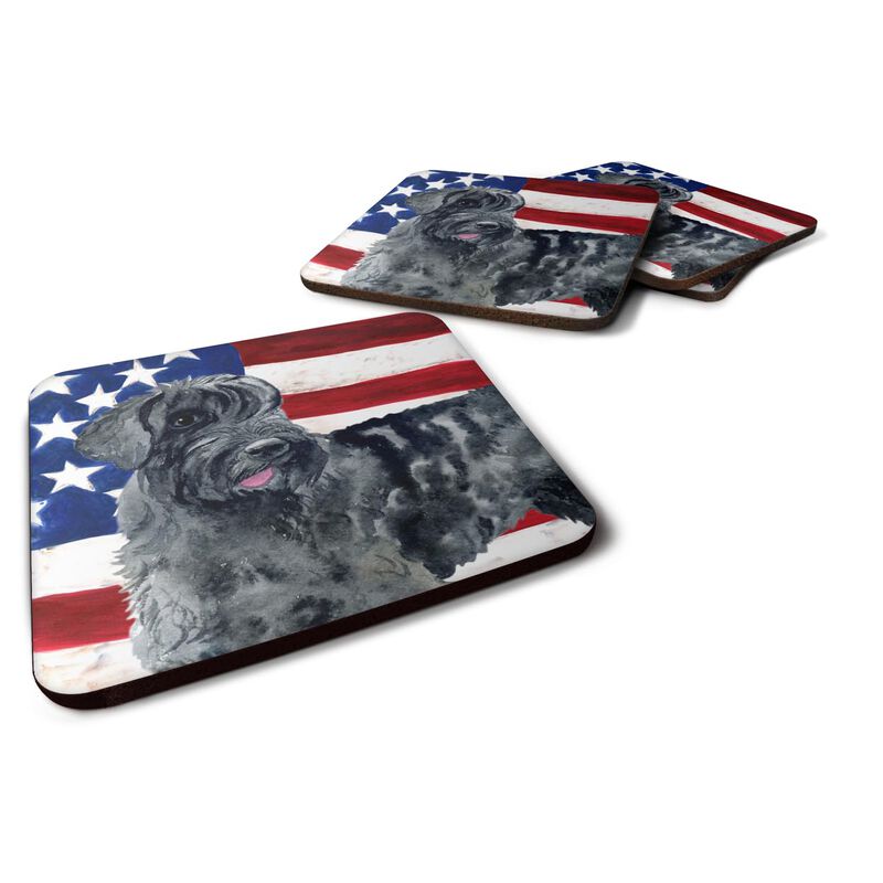 Caroline's Treasures Giant Schnauzer Patriotic Decorative coasters, Multicolor