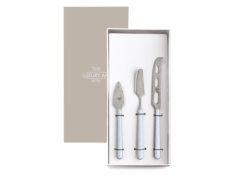 Cheese Knives 3Pc - Light Blue