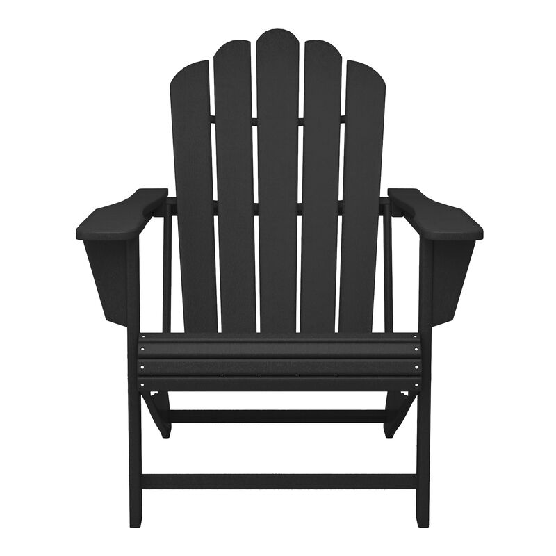 WestinTrends 4-Piece Adirondack Chairs with Cup Holders and Table Set