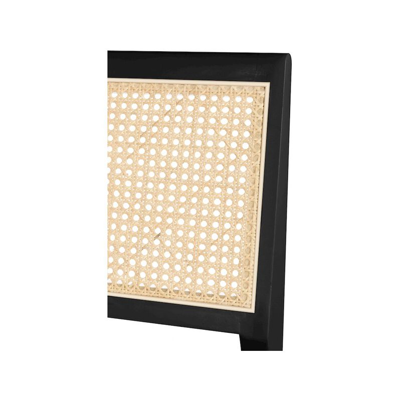 Meridian Furniture Abby Black Vegan Leather Dining Side Chair, Set of 2