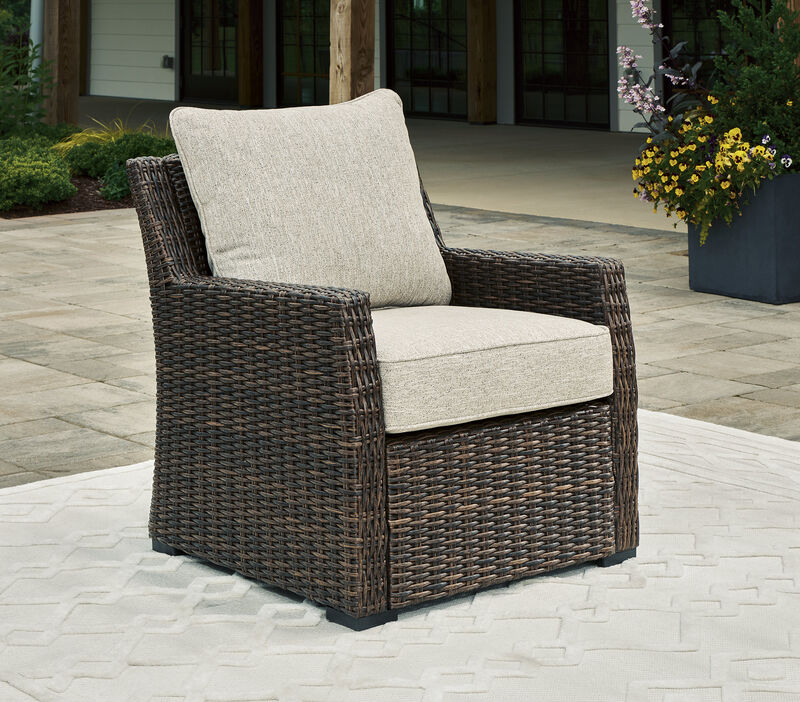 Brook Ranch Outdoor Lounge Chair with Cushion image number 1
