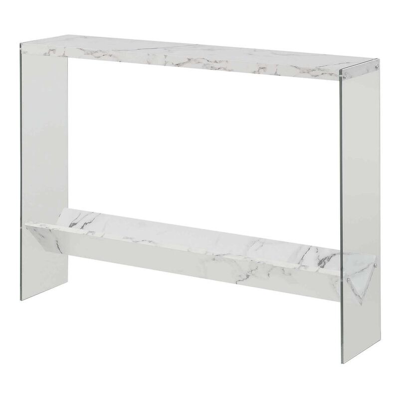 Convenience Concepts SoHo V Console Table with Shelf, R4-0551