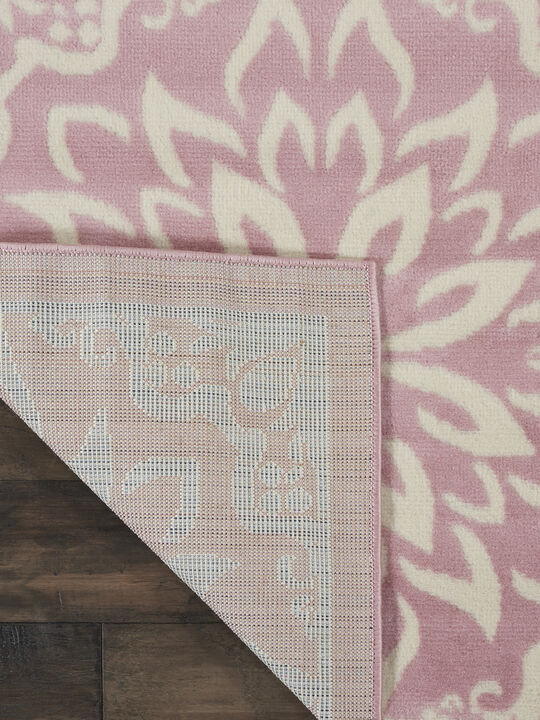 Jubilant JUB06 Ivory/Pink 8' x Round Rug