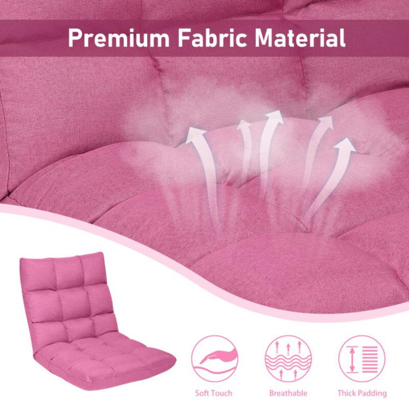 Hivvago 14-Position Adjustable Folding Lazy Gaming Sofa image number 5