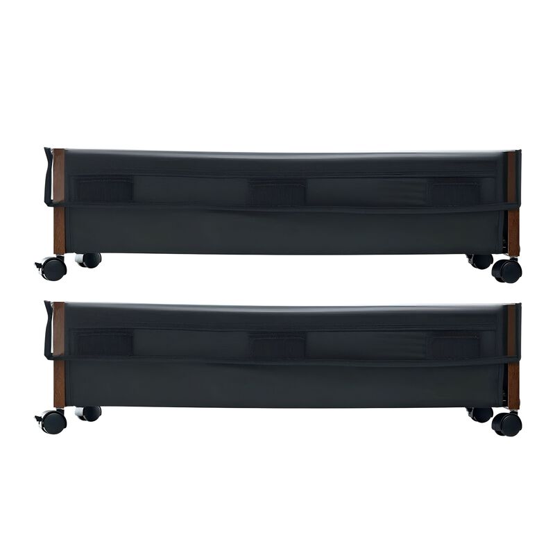 2 Pack Under Bed Storage Bins with Wheels, Rolling Organizer for Clothes Shoes image number 0