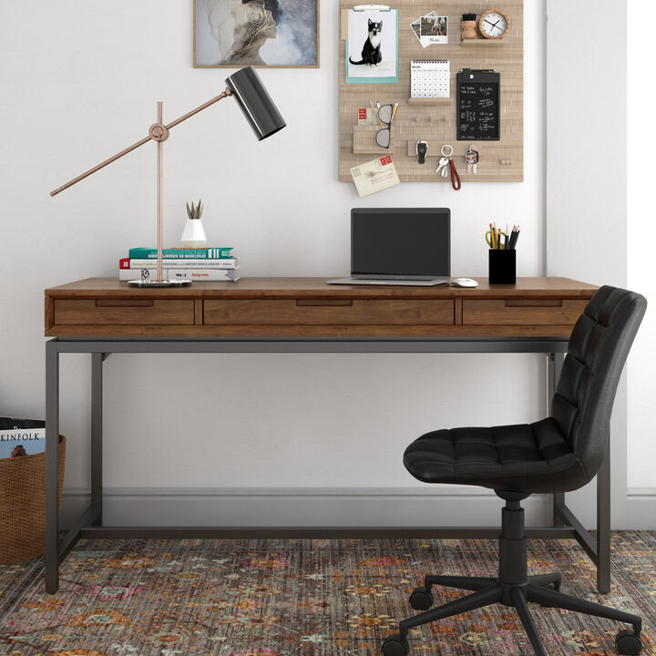 Banting SOLID HARDWOOD Industrial Wide Desk