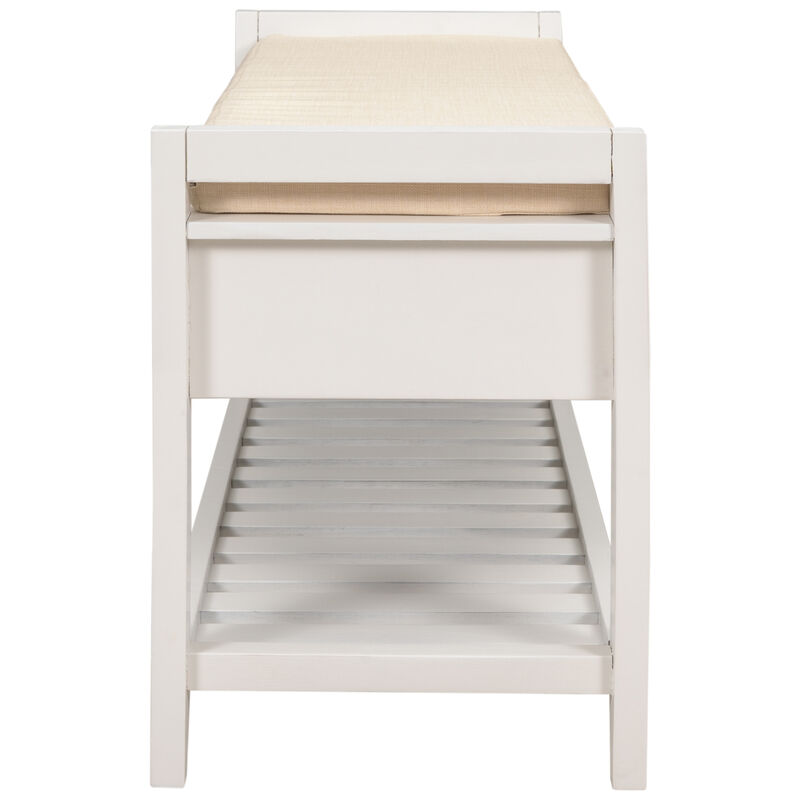 Streamdale Multipurpose Entryway Bench Seat & Drawers (White) image number 9