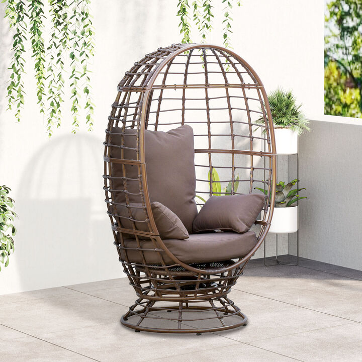 Hivvago Indoor/Outdoor Hanging Egg Chair with Pillows
