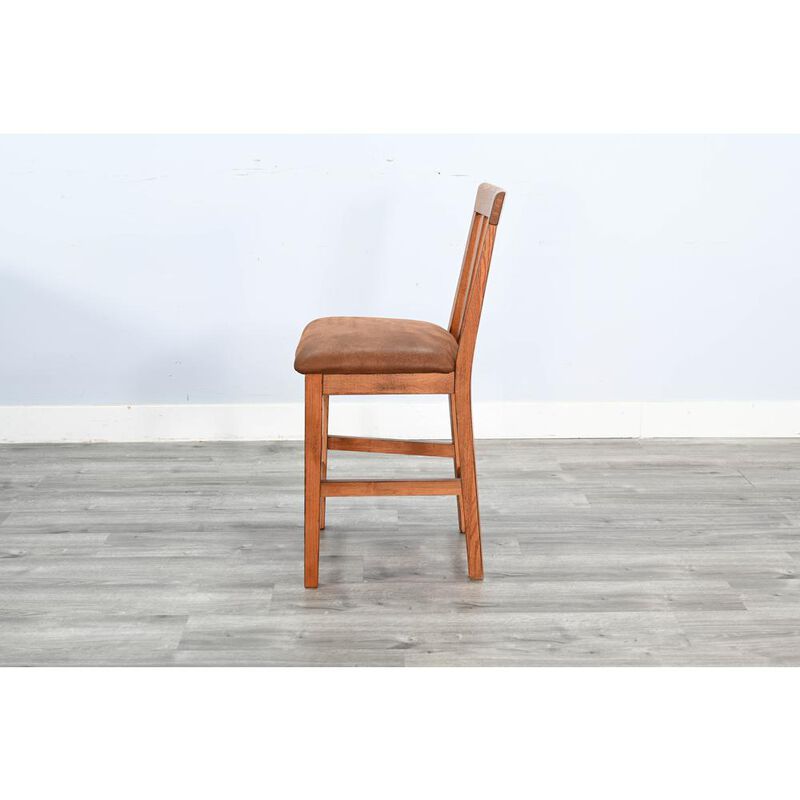Sunny Designs Counter Sedona Slatback Barstool, Cushion Seat
