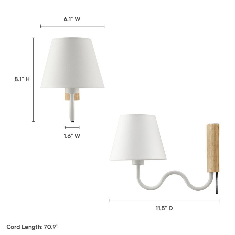 Sunlit Squiggle Arm Wall Sconce image number 4